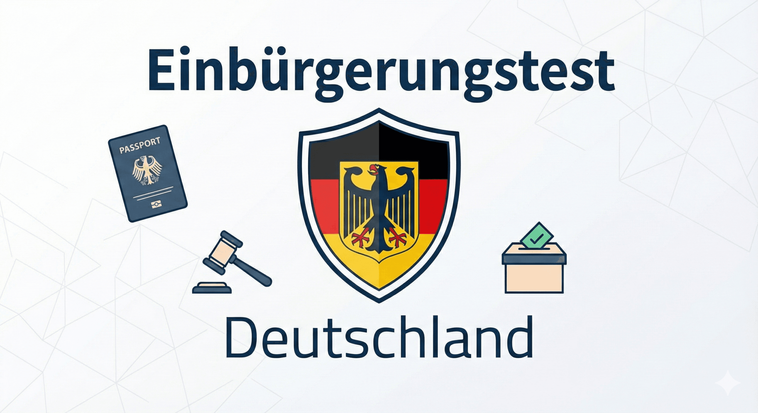 Simulador completo del Einbürgerungstest 2026 bilingüe con las 310 preguntas oficiales y selector regional.