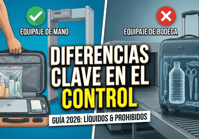 equipaje de mano y bodega