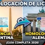 homologación licencia argentina alemania