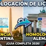 homologación licencia argentina alemania